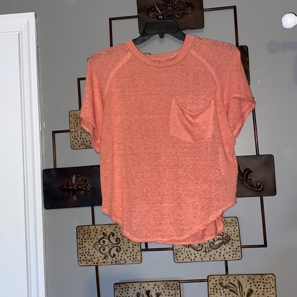Free People | Kyoto Tee - Pretty Guava ~ NWT - Picture 10 of 11